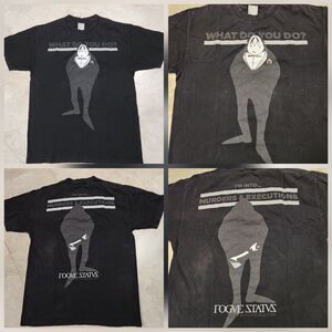 VTG Rogue Status Mens L Large Murders & Executions Double Sided‎ Graphic T Shirt